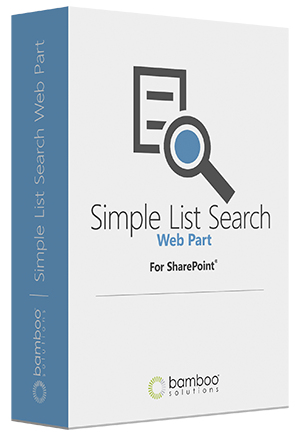 Simple List Search Web Part
